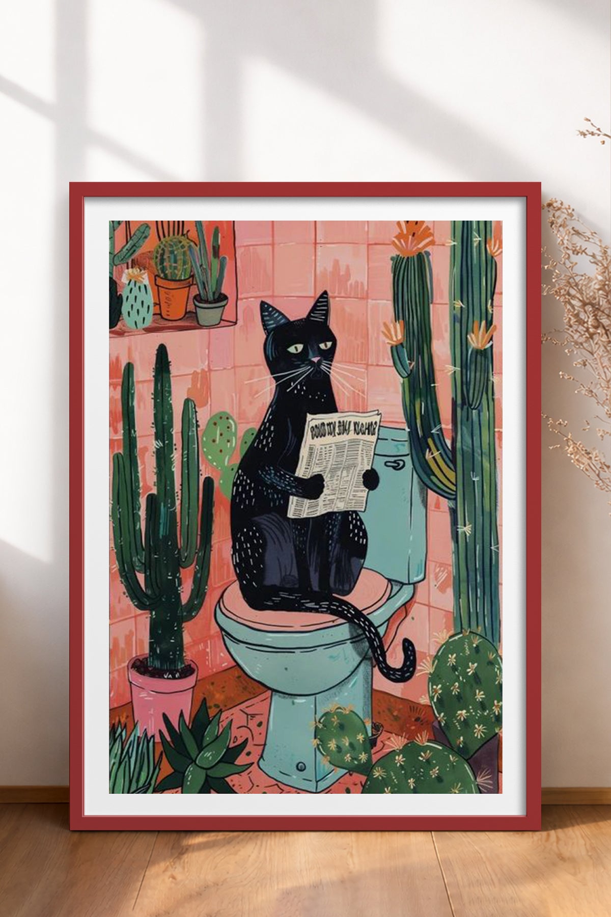 HOMEPACK Ahşap Çerçeveli Tablo Çerçeveli Poster Sanatsal Modern Duvar Dekoru TK-738