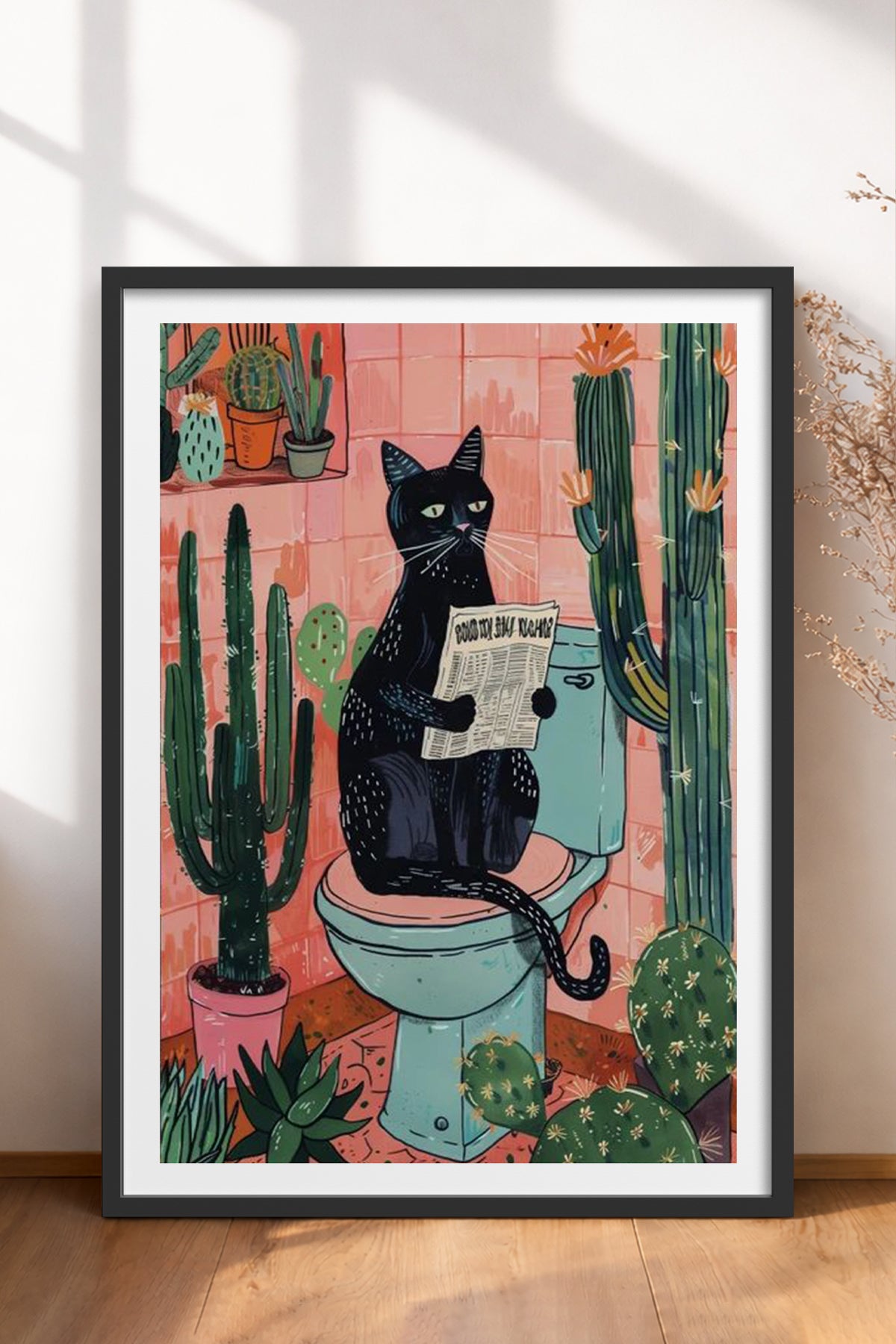 HOMEPACK Ahşap Çerçeveli Tablo Çerçeveli Poster Sanatsal Modern Duvar Dekoru TK-738