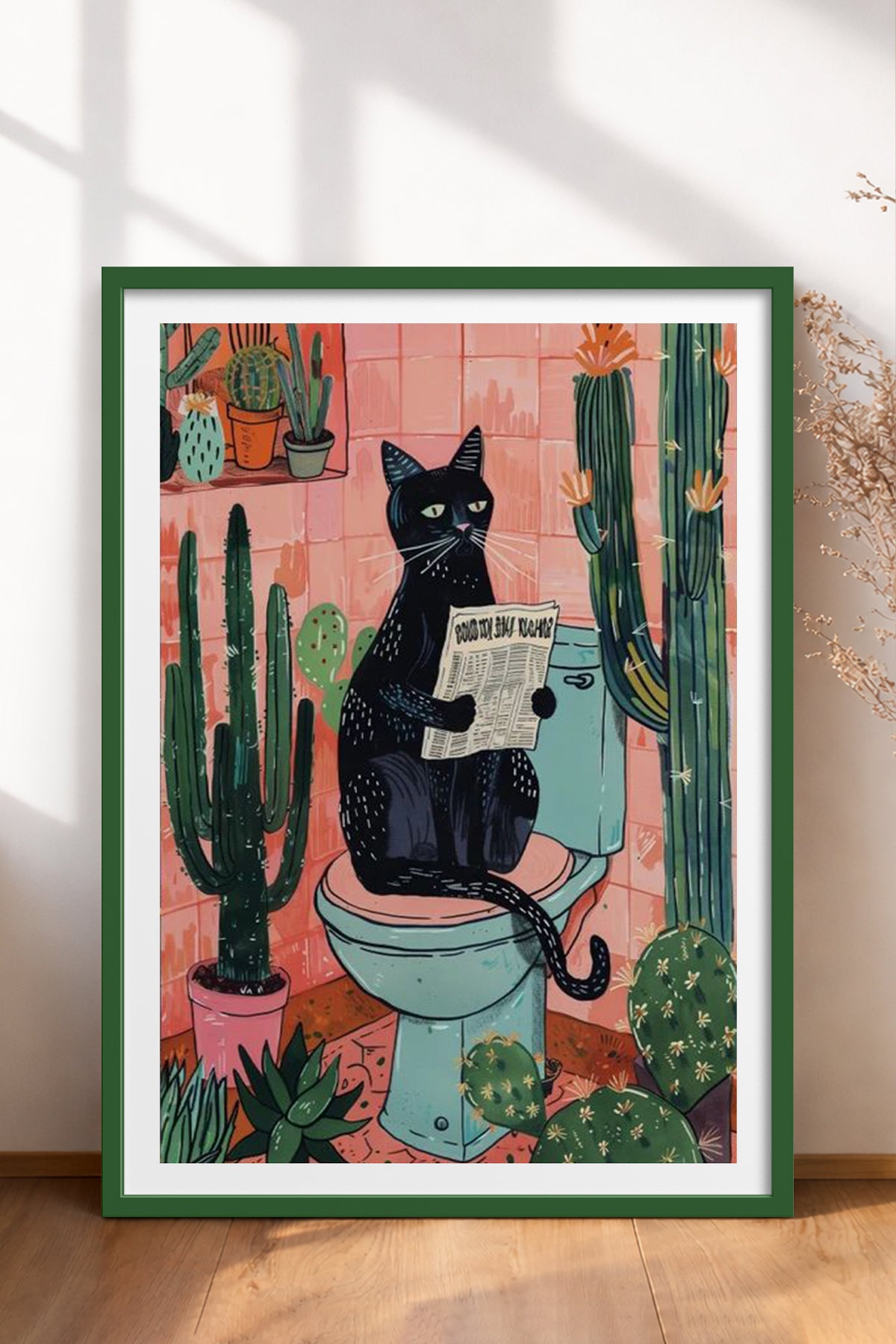 HOMEPACK Ahşap Çerçeveli Tablo Çerçeveli Poster Sanatsal Modern Duvar Dekoru TK-738