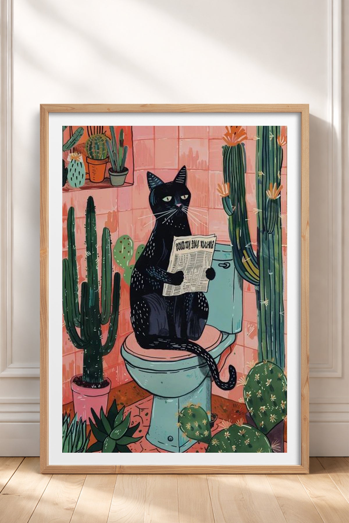 HOMEPACK Ahşap Çerçeveli Tablo Çerçeveli Poster Sanatsal Modern Duvar Dekoru TK-738