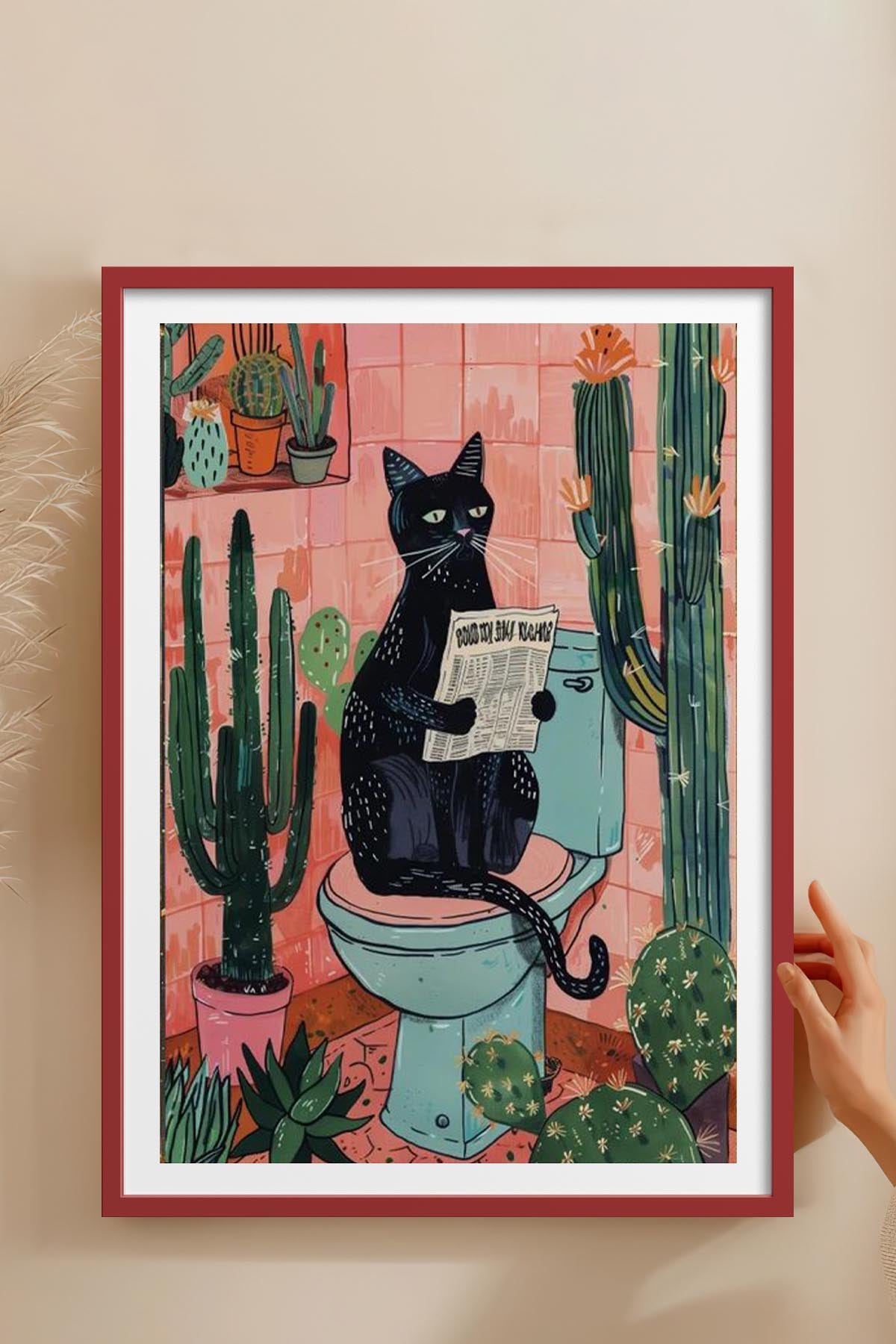 HOMEPACK Ahşap Çerçeveli Tablo Çerçeveli Poster Sanatsal Modern Duvar Dekoru TK-738