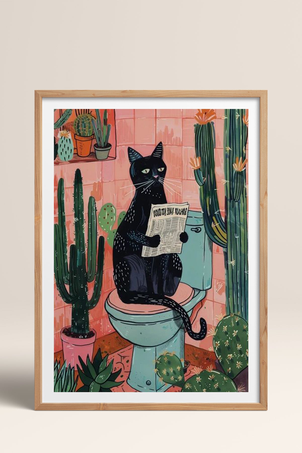 HOMEPACK Ahşap Çerçeveli Tablo Çerçeveli Poster Sanatsal Modern Duvar Dekoru TK-738