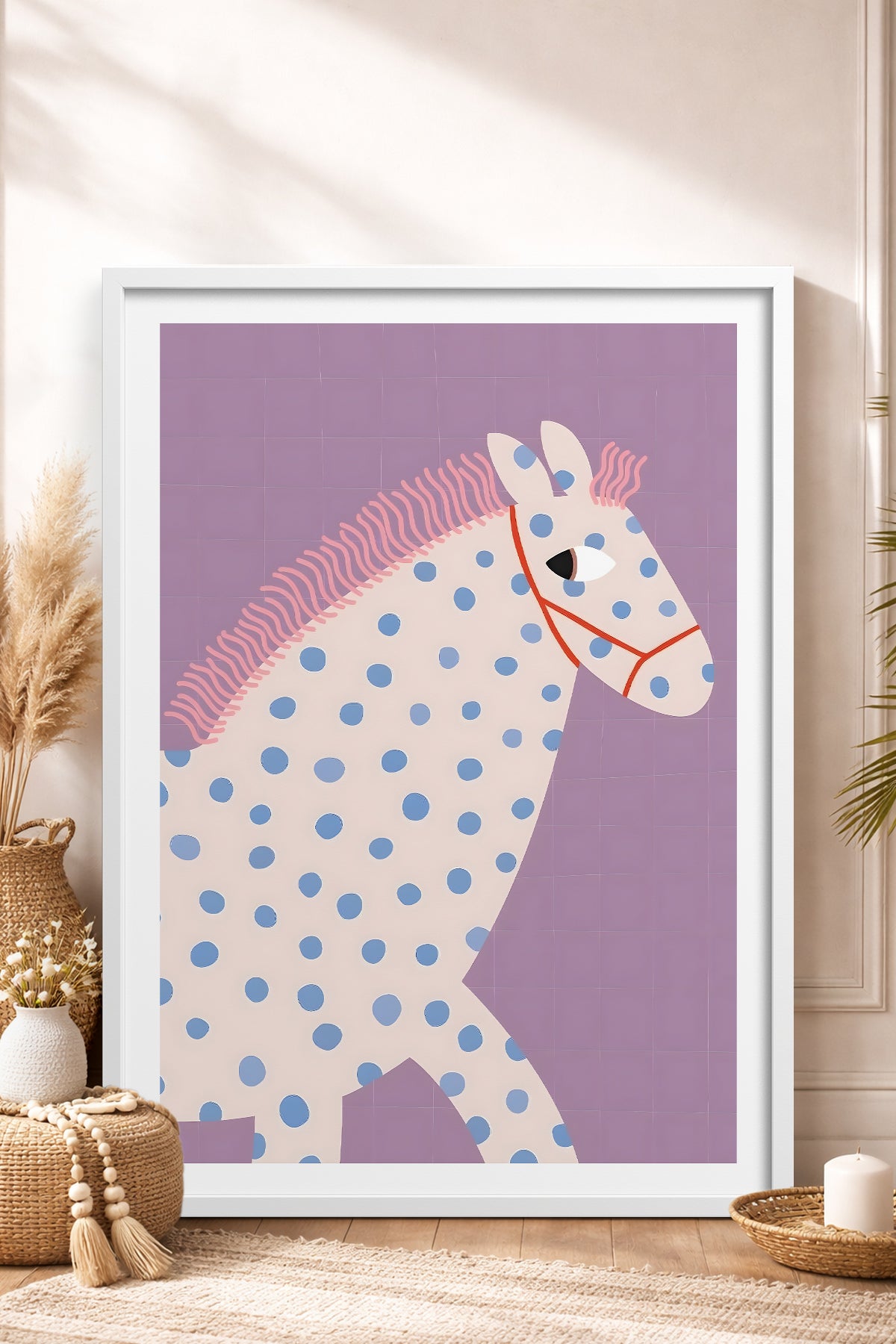 HOMEPACK Ahşap Çerçeveli Tablo Çerçeveli Poster Sanatsal Modern Duvar Dekoru TK-739
