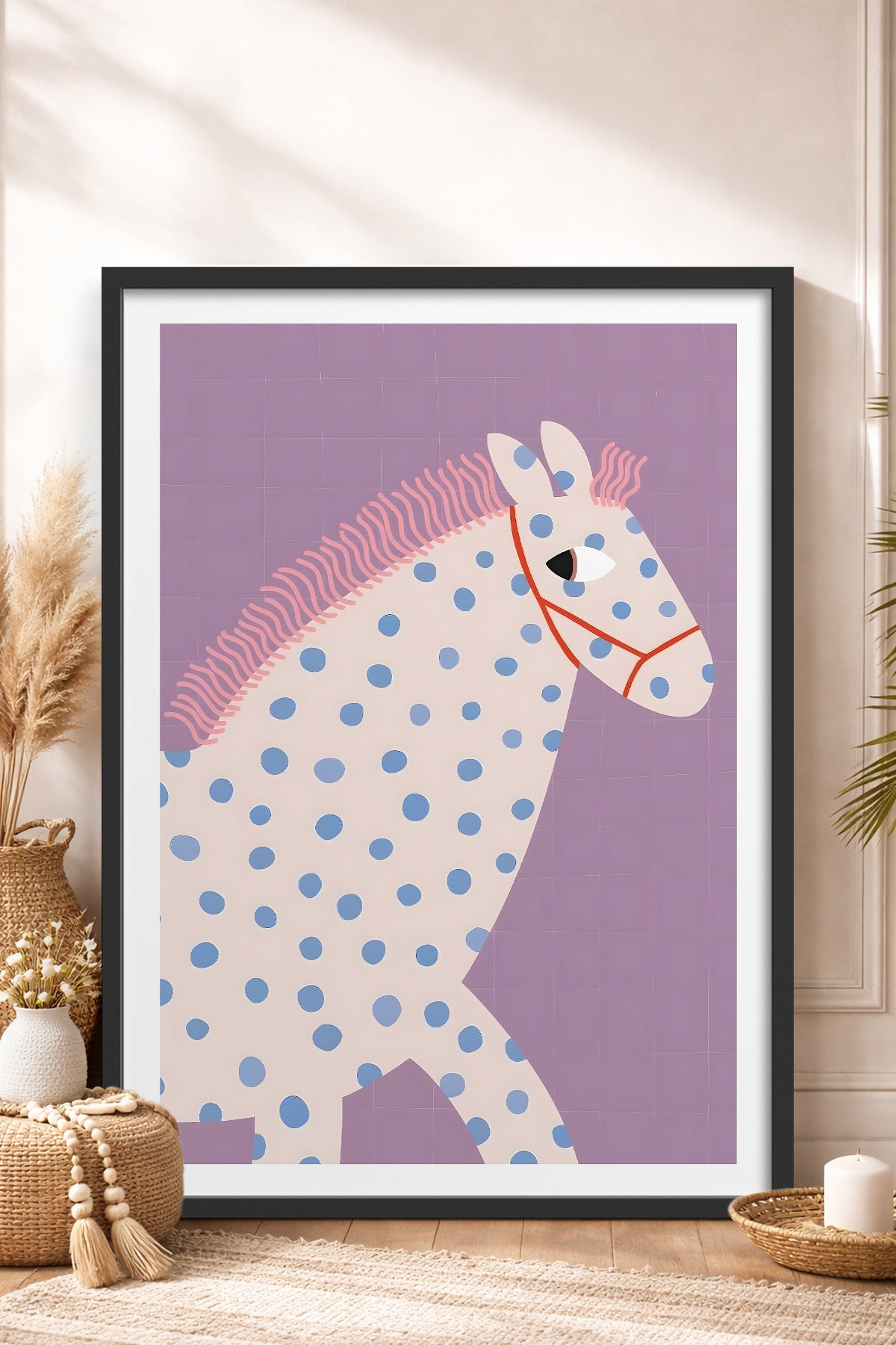 HOMEPACK Ahşap Çerçeveli Tablo Çerçeveli Poster Sanatsal Modern Duvar Dekoru TK-739