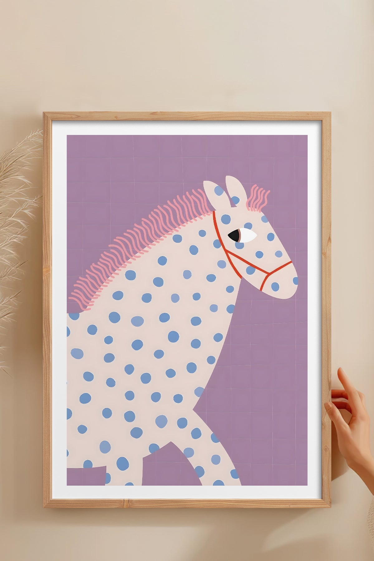 HOMEPACK Ahşap Çerçeveli Tablo Çerçeveli Poster Sanatsal Modern Duvar Dekoru TK-739
