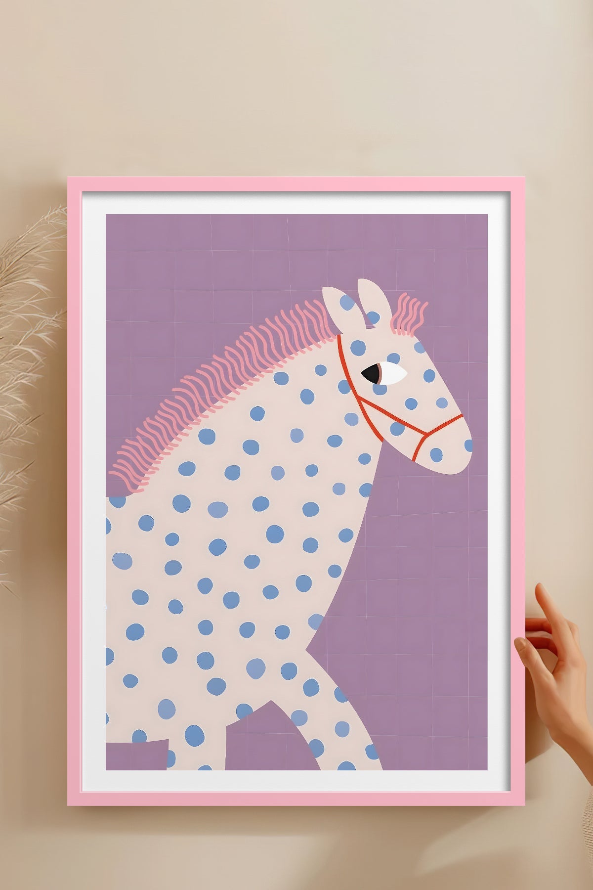 HOMEPACK Ahşap Çerçeveli Tablo Çerçeveli Poster Sanatsal Modern Duvar Dekoru TK-739