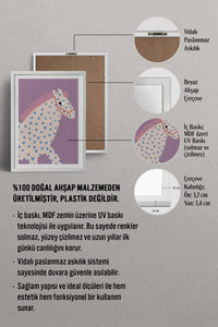 HOMEPACK Ahşap Çerçeveli Tablo Çerçeveli Poster Sanatsal Modern Duvar Dekoru TK-739