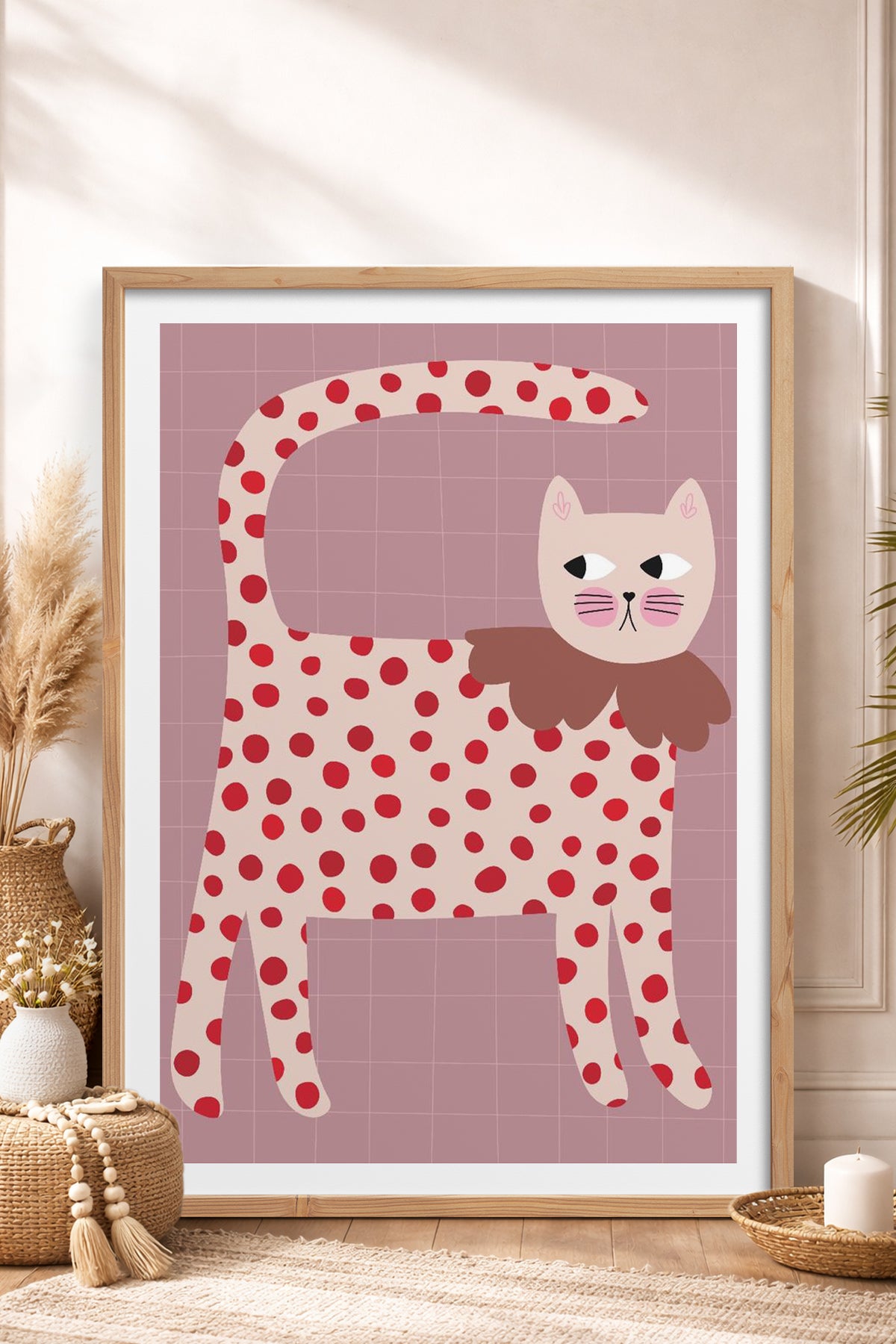 HOMEPACK Ahşap Çerçeveli Tablo Çerçeveli Poster Sanatsal Modern Duvar Dekoru TK-740