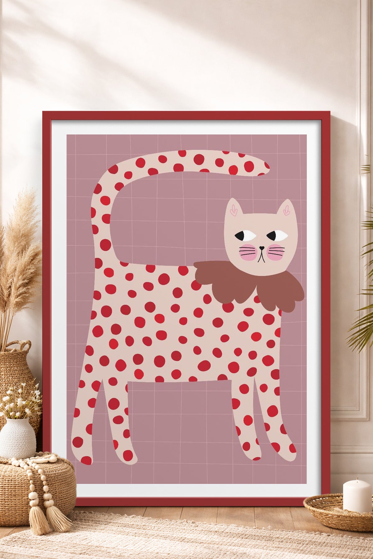 HOMEPACK Ahşap Çerçeveli Tablo Çerçeveli Poster Sanatsal Modern Duvar Dekoru TK-740