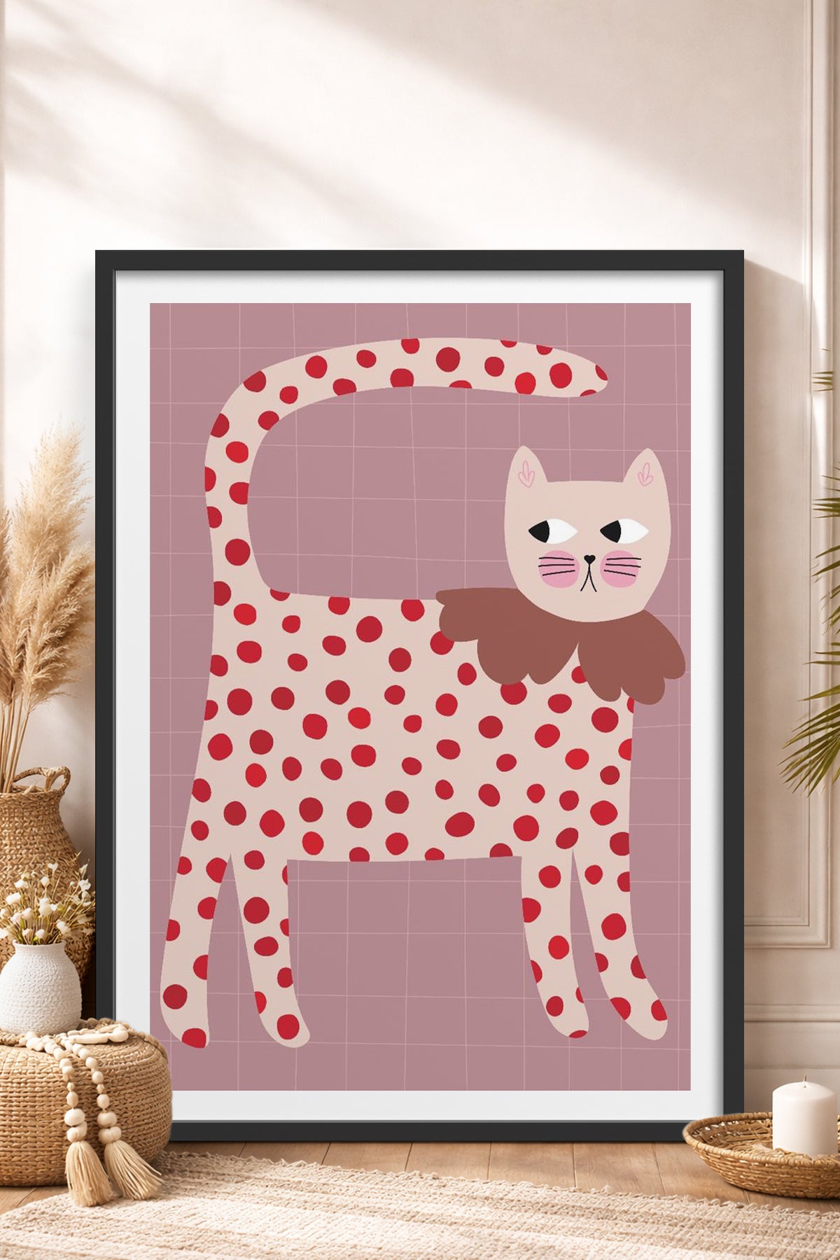 HOMEPACK Ahşap Çerçeveli Tablo Çerçeveli Poster Sanatsal Modern Duvar Dekoru TK-740