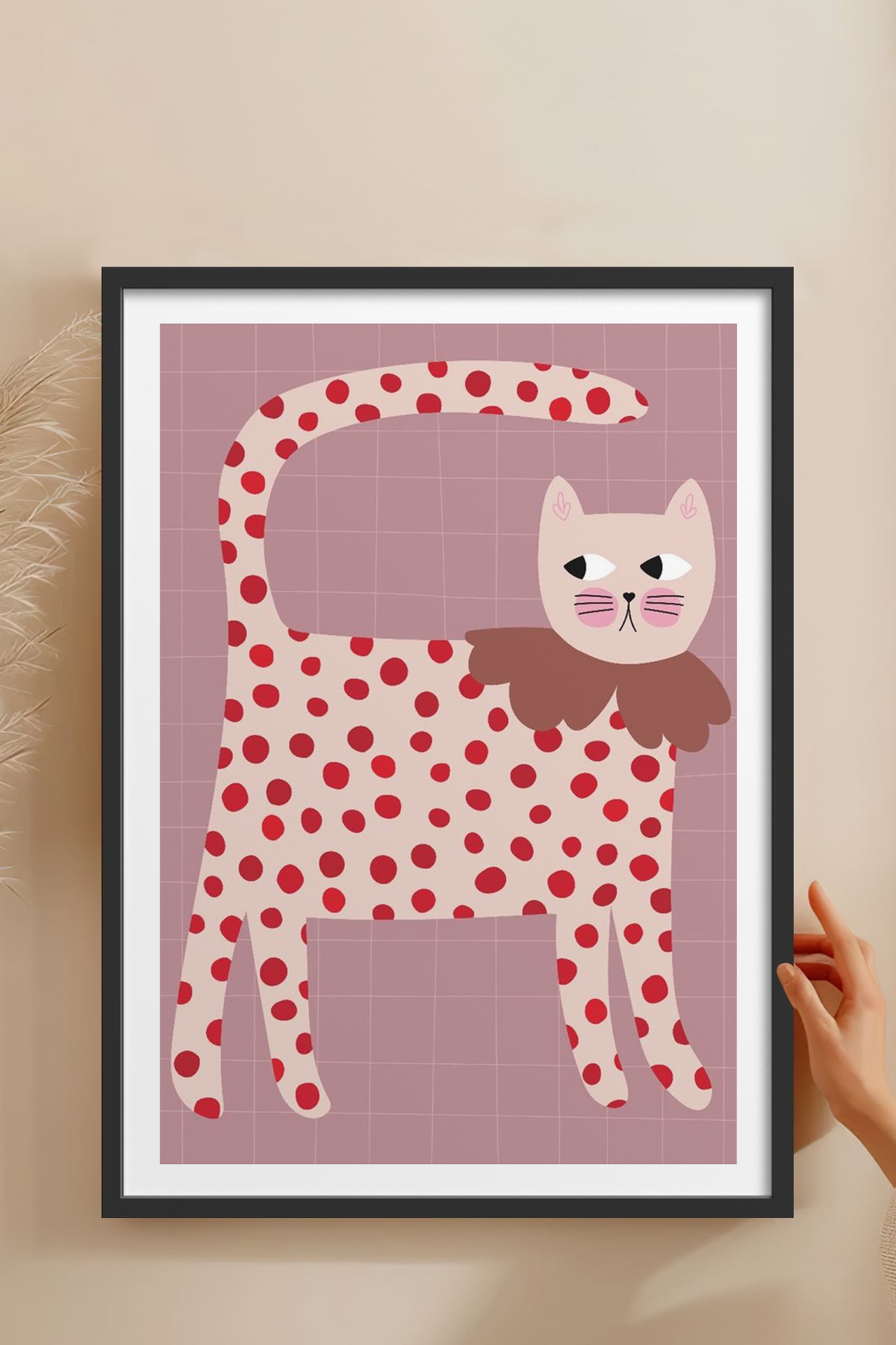 HOMEPACK Ahşap Çerçeveli Tablo Çerçeveli Poster Sanatsal Modern Duvar Dekoru TK-740