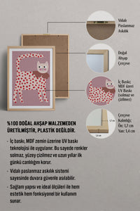 HOMEPACK Ahşap Çerçeveli Tablo Çerçeveli Poster Sanatsal Modern Duvar Dekoru TK-740
