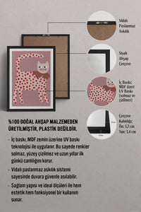 HOMEPACK Ahşap Çerçeveli Tablo Çerçeveli Poster Sanatsal Modern Duvar Dekoru TK-740