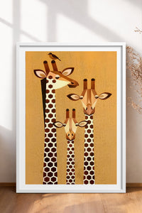 HOMEPACK Ahşap Çerçeveli Tablo Çerçeveli Poster Sanatsal Modern Duvar Dekoru TK-741