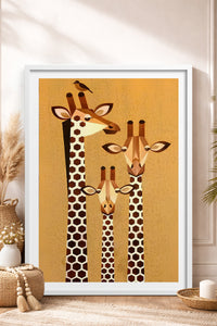 HOMEPACK Ahşap Çerçeveli Tablo Çerçeveli Poster Sanatsal Modern Duvar Dekoru TK-741