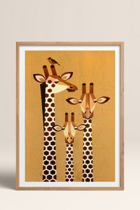 HOMEPACK Ahşap Çerçeveli Tablo Çerçeveli Poster Sanatsal Modern Duvar Dekoru TK-741
