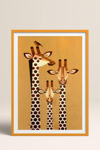 HOMEPACK Ahşap Çerçeveli Tablo Çerçeveli Poster Sanatsal Modern Duvar Dekoru TK-741