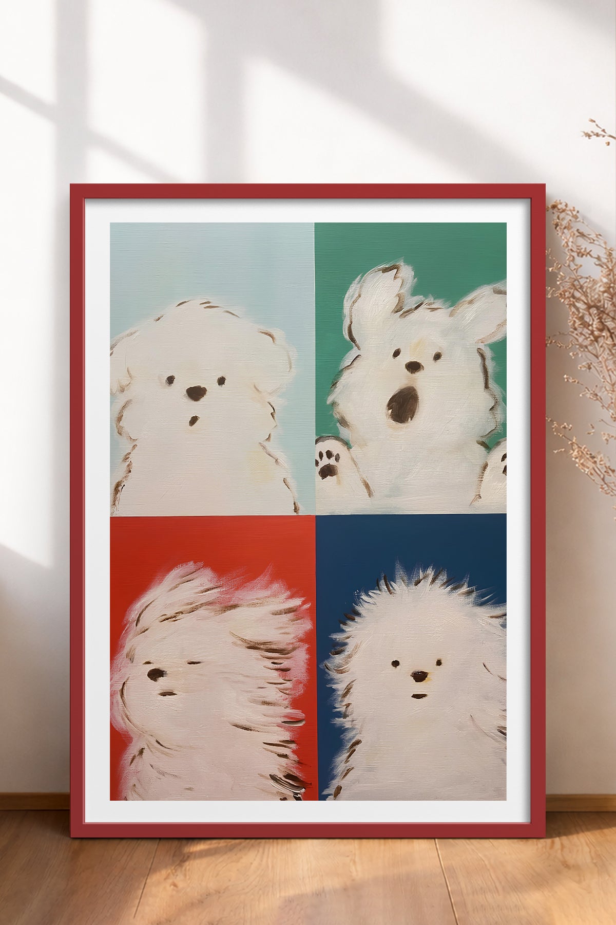 HOMEPACK Ahşap Çerçeveli Tablo Çerçeveli Poster Sanatsal Modern Duvar Dekoru TK-742
