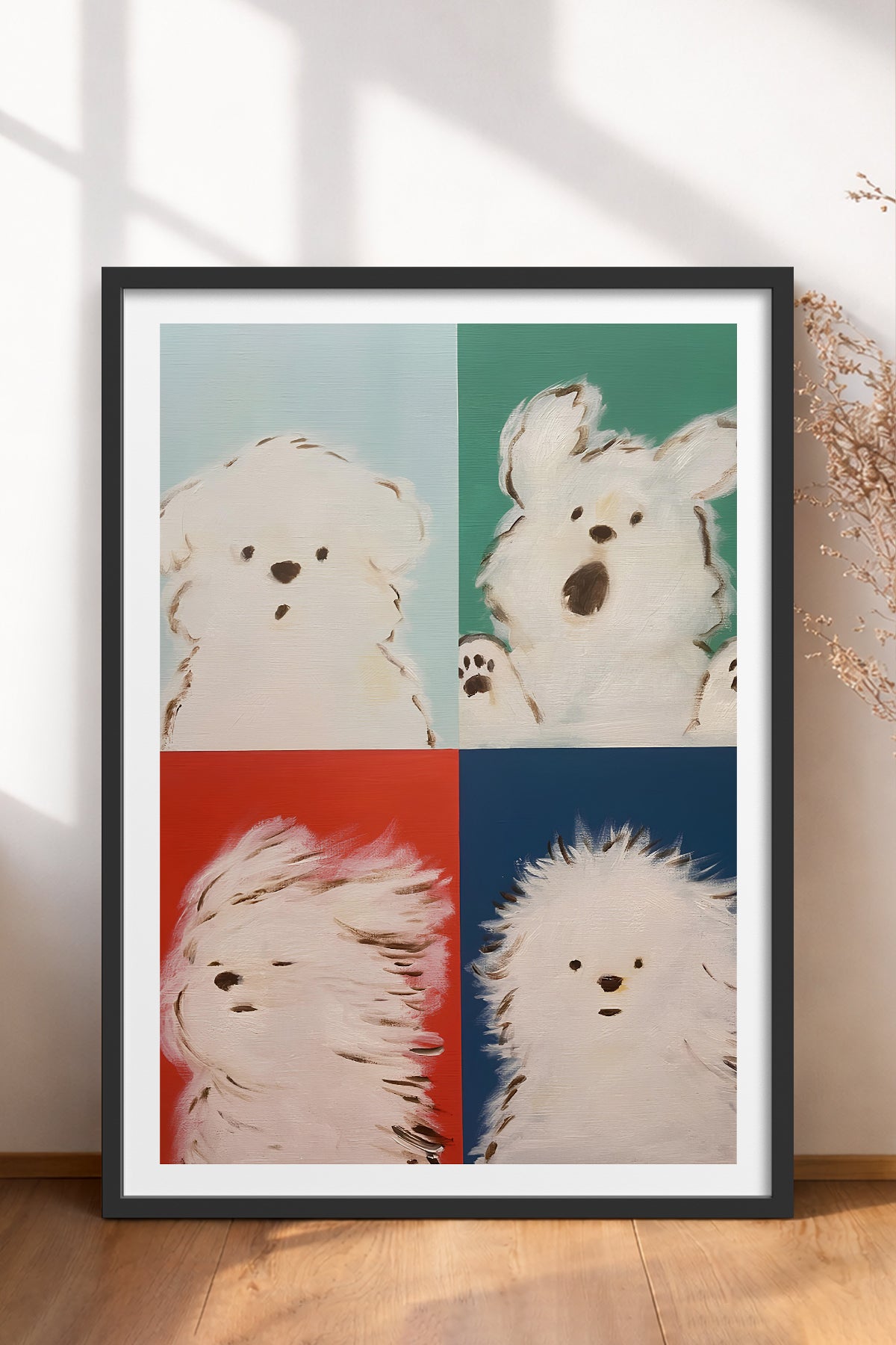 HOMEPACK Ahşap Çerçeveli Tablo Çerçeveli Poster Sanatsal Modern Duvar Dekoru TK-742