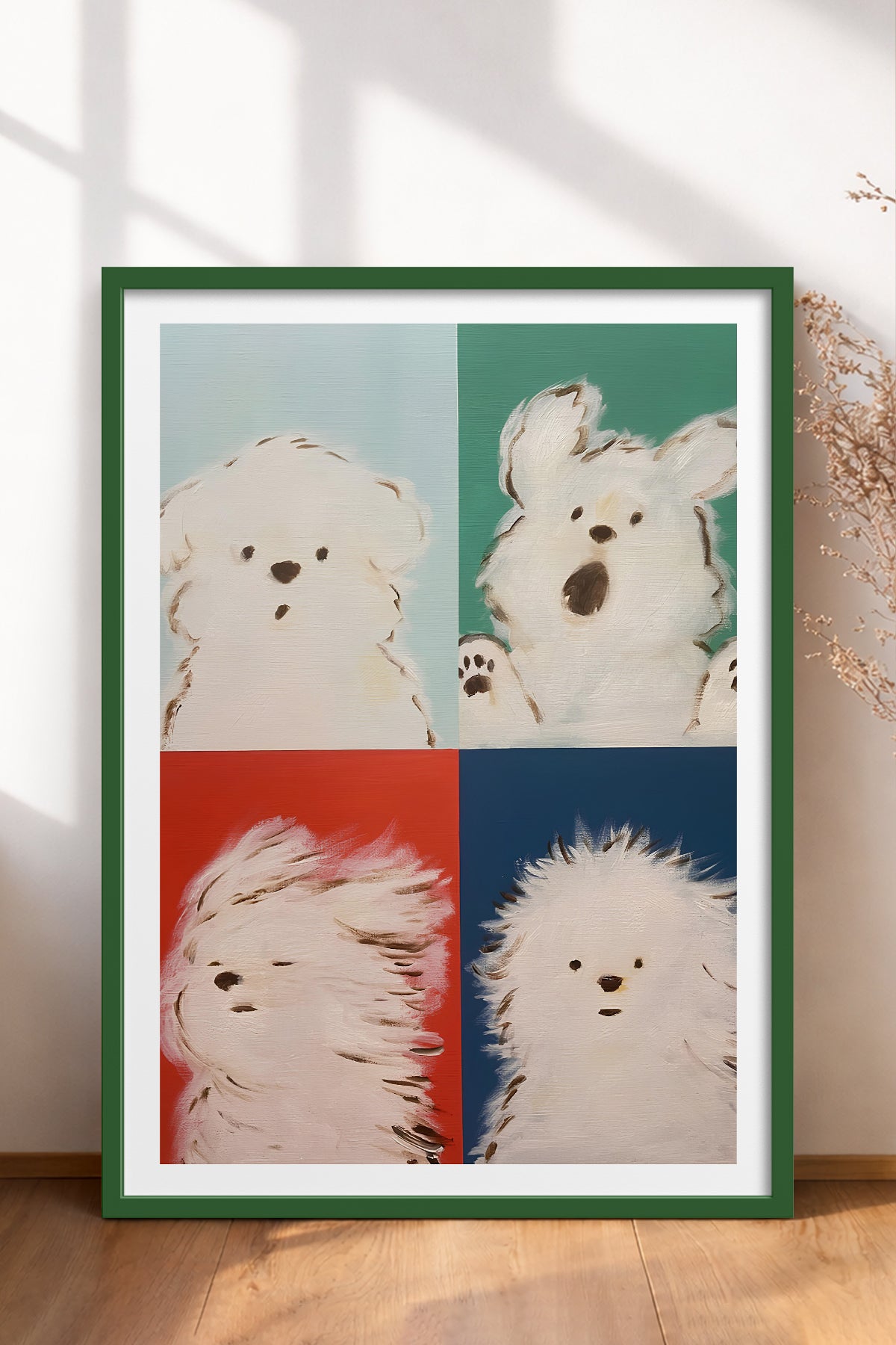HOMEPACK Ahşap Çerçeveli Tablo Çerçeveli Poster Sanatsal Modern Duvar Dekoru TK-742