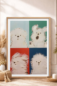 HOMEPACK Ahşap Çerçeveli Tablo Çerçeveli Poster Sanatsal Modern Duvar Dekoru TK-742