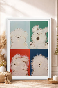 HOMEPACK Ahşap Çerçeveli Tablo Çerçeveli Poster Sanatsal Modern Duvar Dekoru TK-742