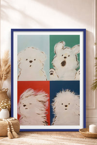 HOMEPACK Ahşap Çerçeveli Tablo Çerçeveli Poster Sanatsal Modern Duvar Dekoru TK-742