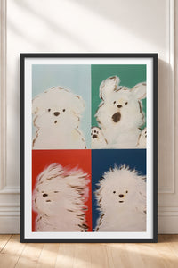 HOMEPACK Ahşap Çerçeveli Tablo Çerçeveli Poster Sanatsal Modern Duvar Dekoru TK-742