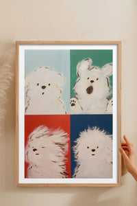 HOMEPACK Ahşap Çerçeveli Tablo Çerçeveli Poster Sanatsal Modern Duvar Dekoru TK-742