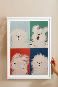 HOMEPACK Ahşap Çerçeveli Tablo Çerçeveli Poster Sanatsal Modern Duvar Dekoru TK-742