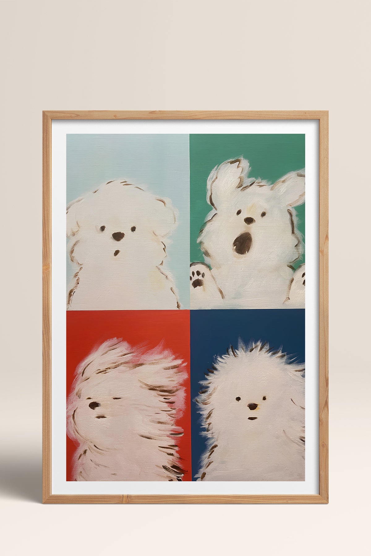 HOMEPACK Ahşap Çerçeveli Tablo Çerçeveli Poster Sanatsal Modern Duvar Dekoru TK-742