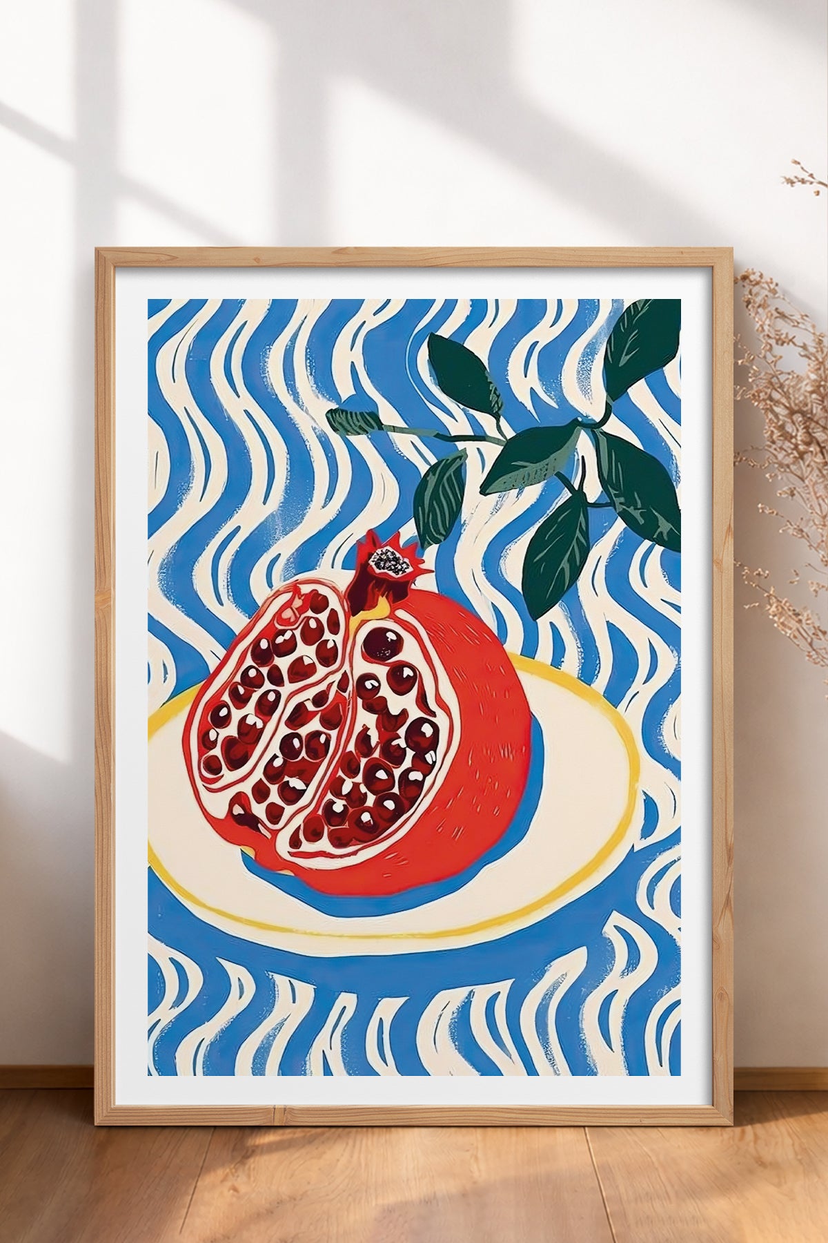HOMEPACK Ahşap Çerçeveli Tablo Çerçeveli Poster Sanatsal Modern Duvar Dekoru TK-744
