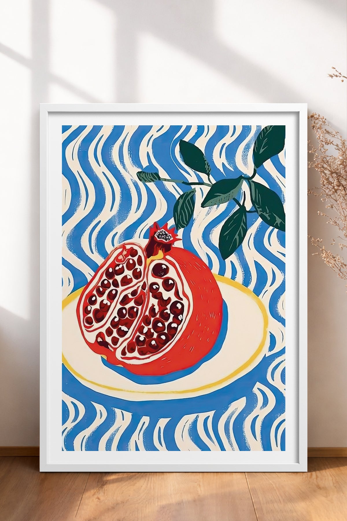 HOMEPACK Ahşap Çerçeveli Tablo Çerçeveli Poster Sanatsal Modern Duvar Dekoru TK-744