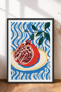HOMEPACK Ahşap Çerçeveli Tablo Çerçeveli Poster Sanatsal Modern Duvar Dekoru TK-744