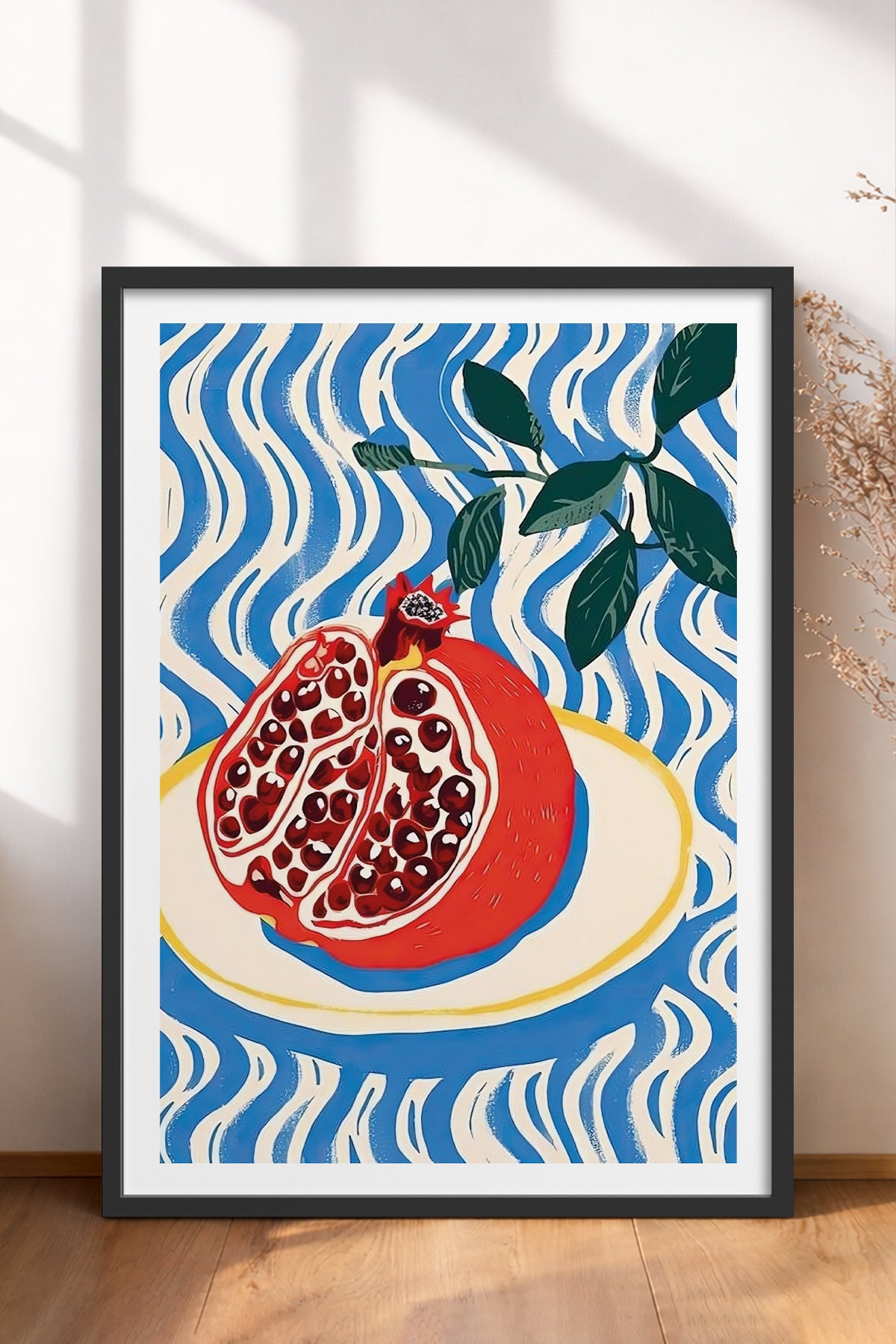 HOMEPACK Ahşap Çerçeveli Tablo Çerçeveli Poster Sanatsal Modern Duvar Dekoru TK-744