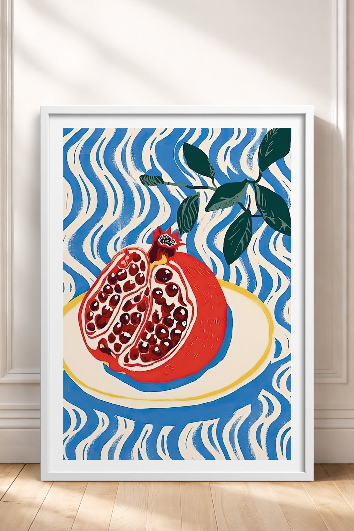 HOMEPACK Ahşap Çerçeveli Tablo Çerçeveli Poster Sanatsal Modern Duvar Dekoru TK-744