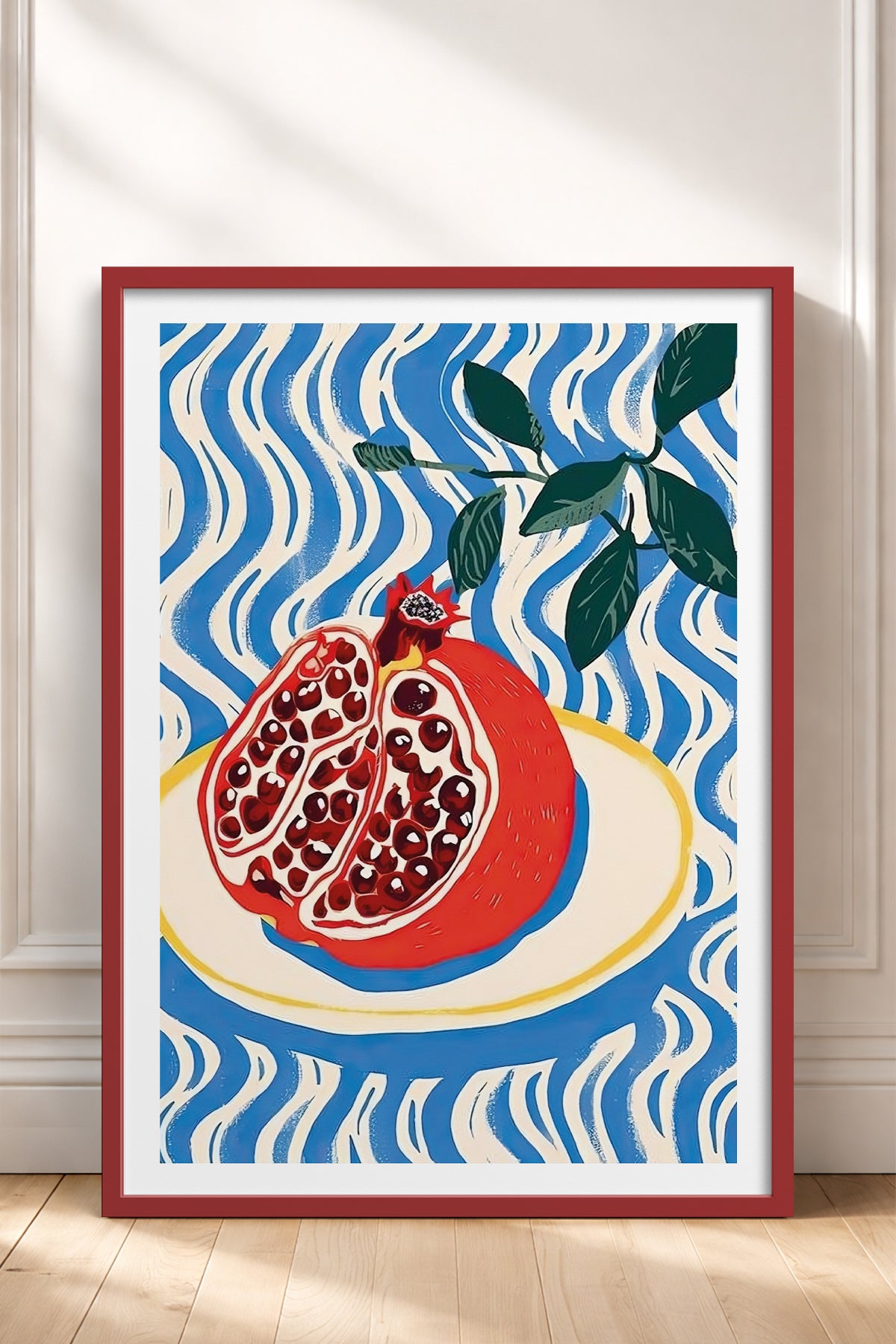 HOMEPACK Ahşap Çerçeveli Tablo Çerçeveli Poster Sanatsal Modern Duvar Dekoru TK-744