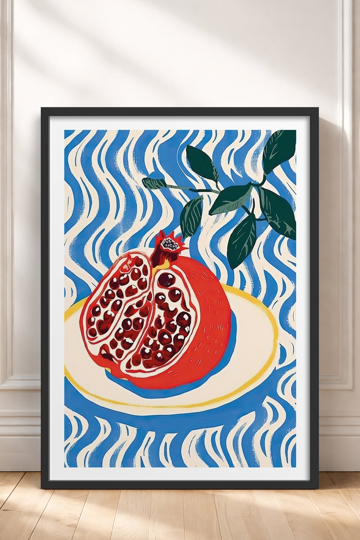 HOMEPACK Ahşap Çerçeveli Tablo Çerçeveli Poster Sanatsal Modern Duvar Dekoru TK-744