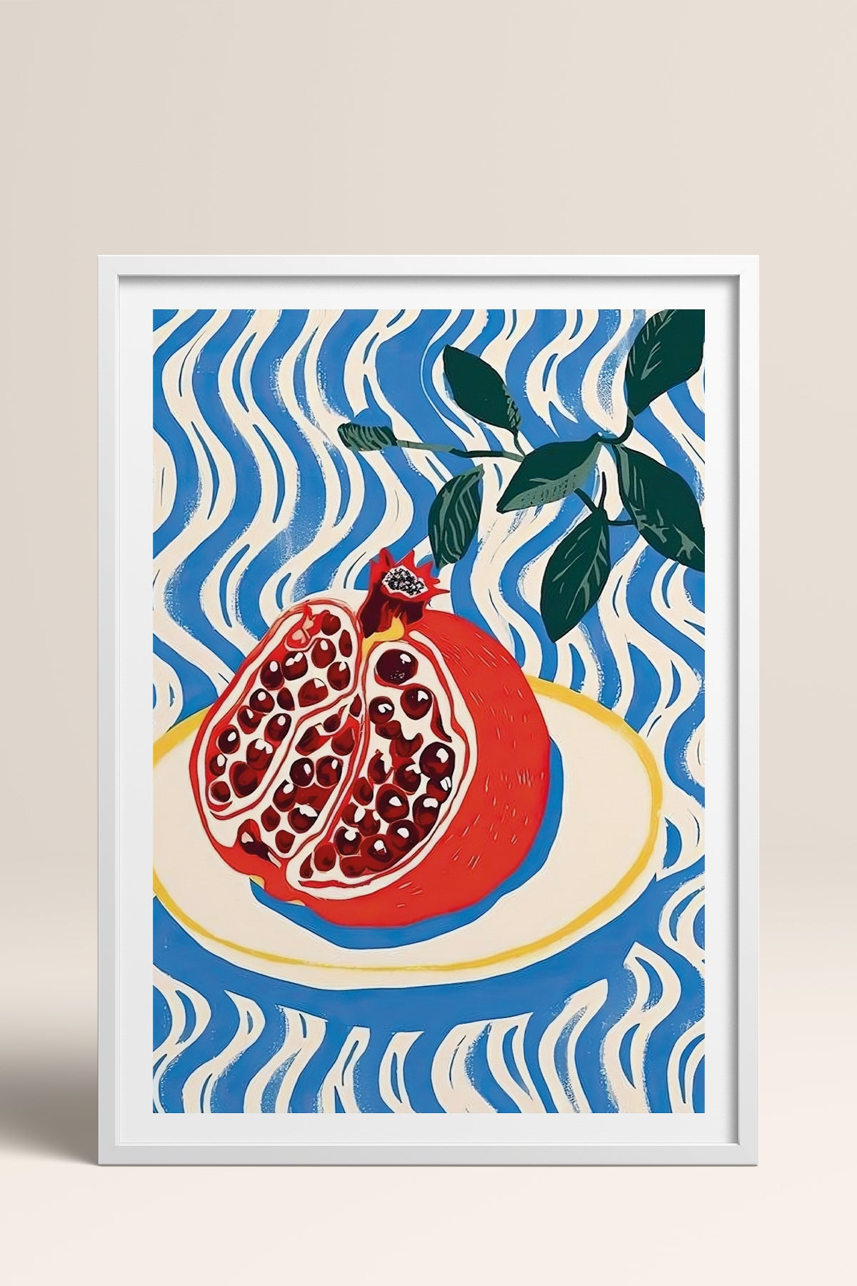 HOMEPACK Ahşap Çerçeveli Tablo Çerçeveli Poster Sanatsal Modern Duvar Dekoru TK-744