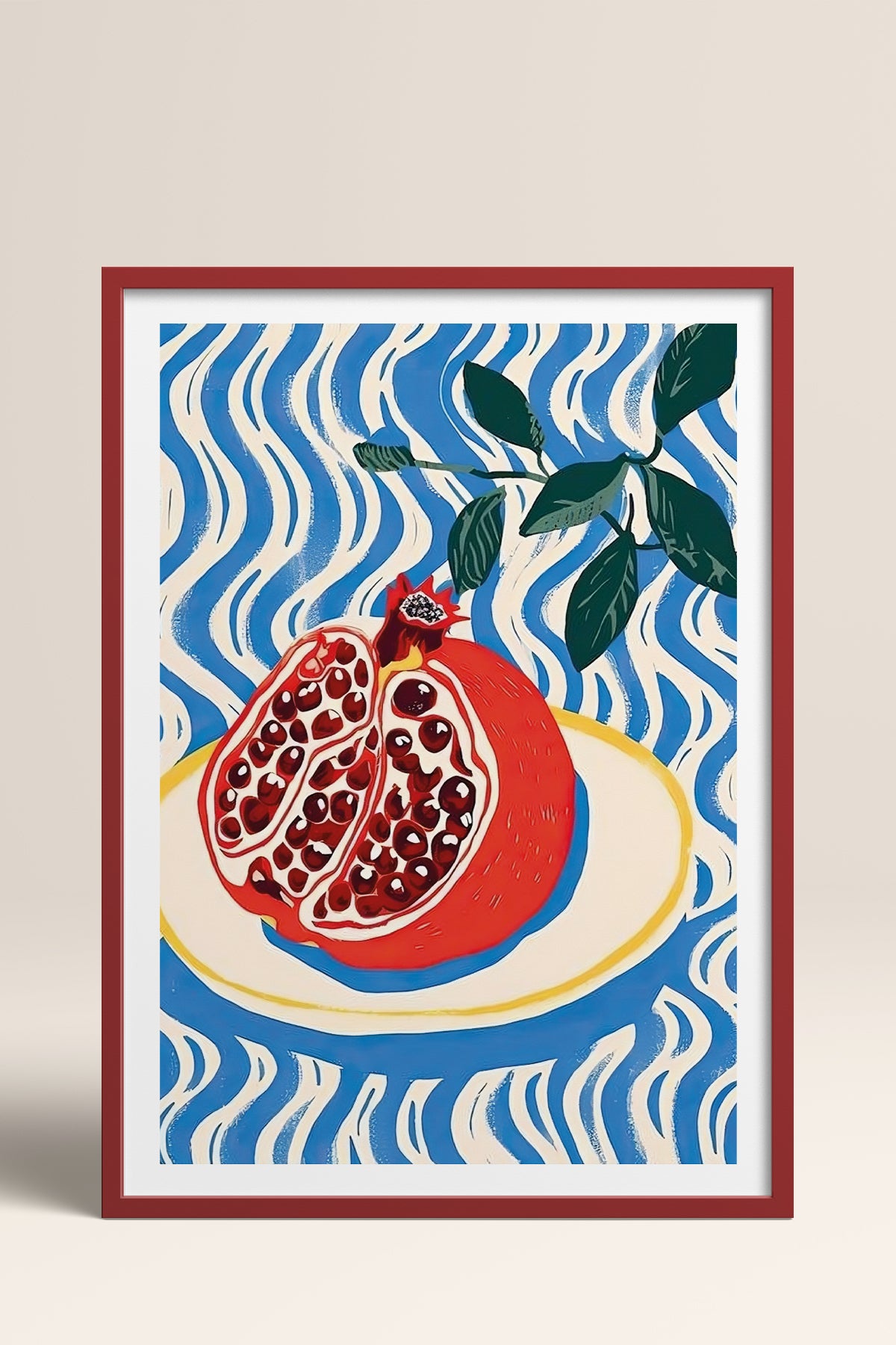 HOMEPACK Ahşap Çerçeveli Tablo Çerçeveli Poster Sanatsal Modern Duvar Dekoru TK-744