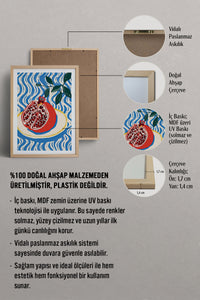 HOMEPACK Ahşap Çerçeveli Tablo Çerçeveli Poster Sanatsal Modern Duvar Dekoru TK-744