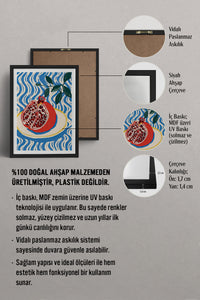 HOMEPACK Ahşap Çerçeveli Tablo Çerçeveli Poster Sanatsal Modern Duvar Dekoru TK-744