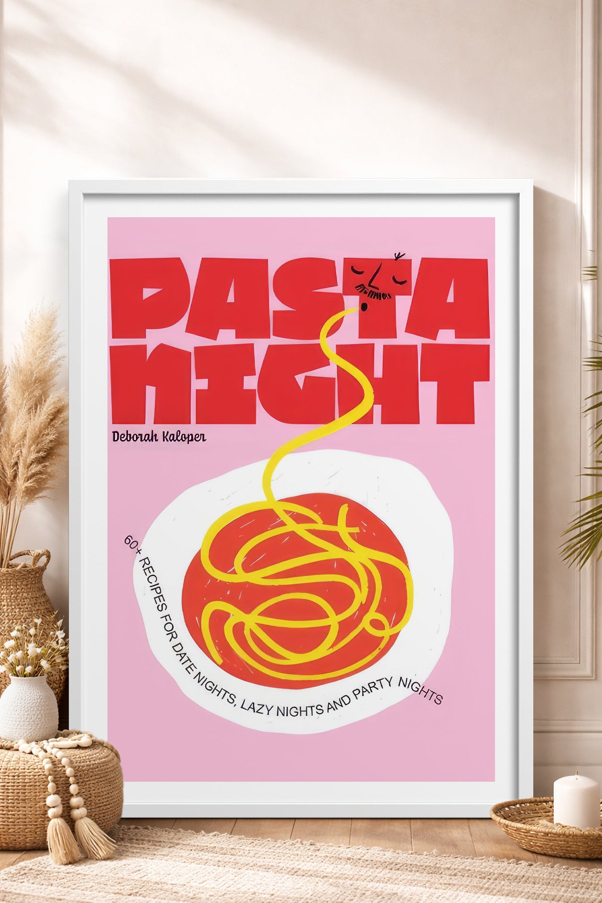 HOMEPACK Ahşap Çerçeveli Tablo Çerçeveli Poster Sanatsal Modern Duvar Dekoru TK-745