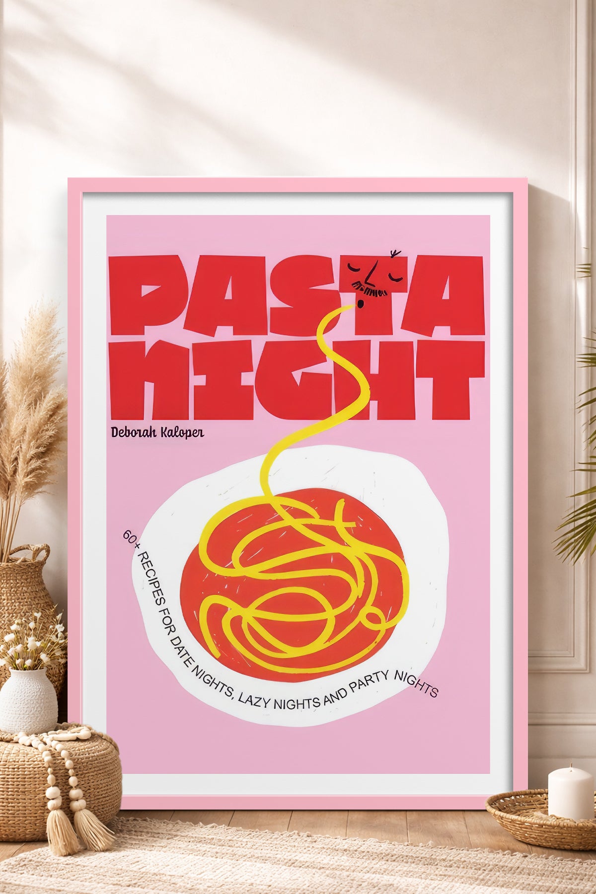 HOMEPACK Ahşap Çerçeveli Tablo Çerçeveli Poster Sanatsal Modern Duvar Dekoru TK-745