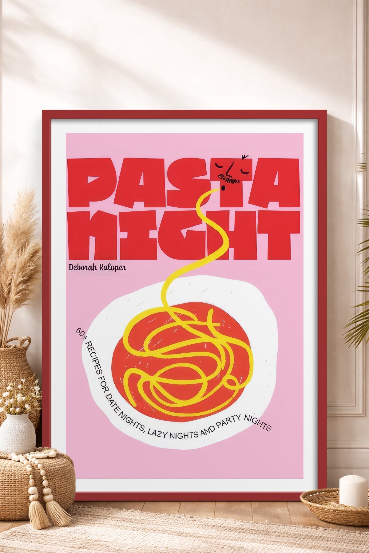 HOMEPACK Ahşap Çerçeveli Tablo Çerçeveli Poster Sanatsal Modern Duvar Dekoru TK-745