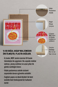 HOMEPACK Ahşap Çerçeveli Tablo Çerçeveli Poster Sanatsal Modern Duvar Dekoru TK-745