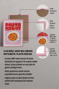 HOMEPACK Ahşap Çerçeveli Tablo Çerçeveli Poster Sanatsal Modern Duvar Dekoru TK-745