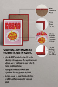 HOMEPACK Ahşap Çerçeveli Tablo Çerçeveli Poster Sanatsal Modern Duvar Dekoru TK-745