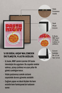 HOMEPACK Ahşap Çerçeveli Tablo Çerçeveli Poster Sanatsal Modern Duvar Dekoru TK-745