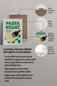 HOMEPACK Ahşap Çerçeveli Tablo Çerçeveli Poster Sanatsal Modern Duvar Dekoru TK-746